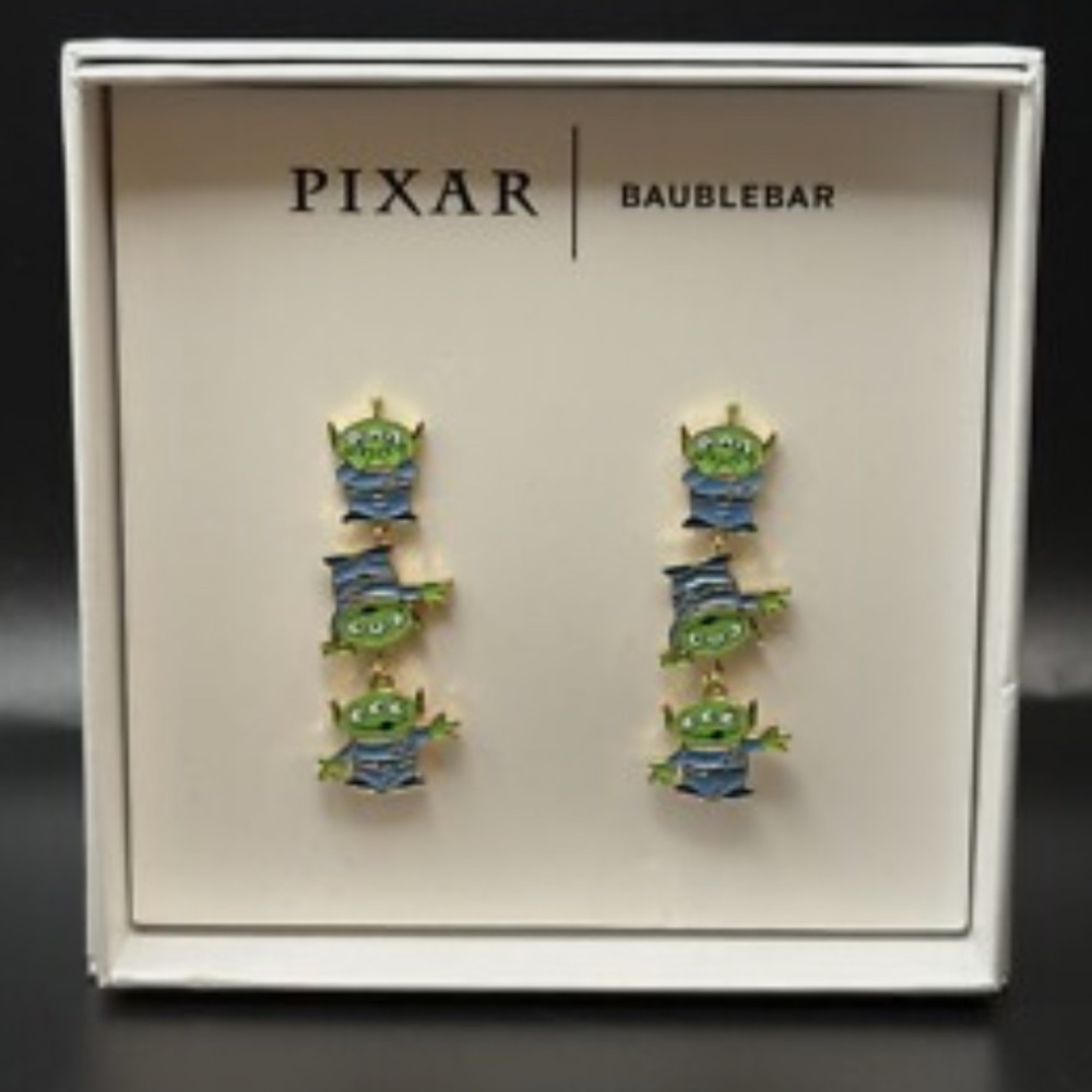 Disney Pixar BAUBLEBAR Toy Story Aliens Claw Machine Drop Earrings Enameled NIB
